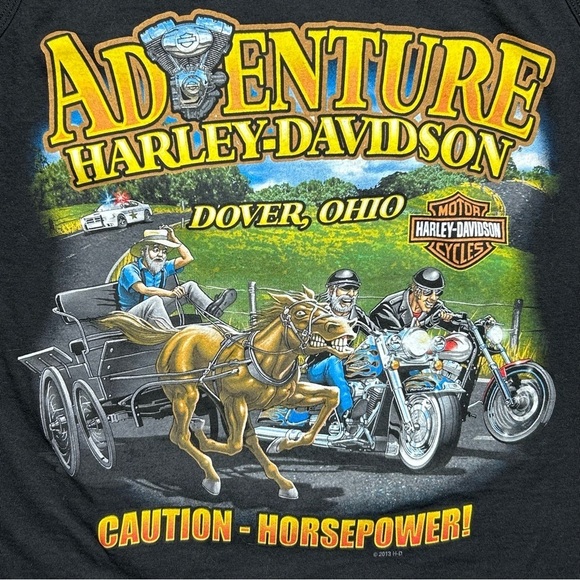 Harley Davidson Shirt Mens Medium Tank Top Screw It Let's Ride Amish Man Police - Picture 1 of 5